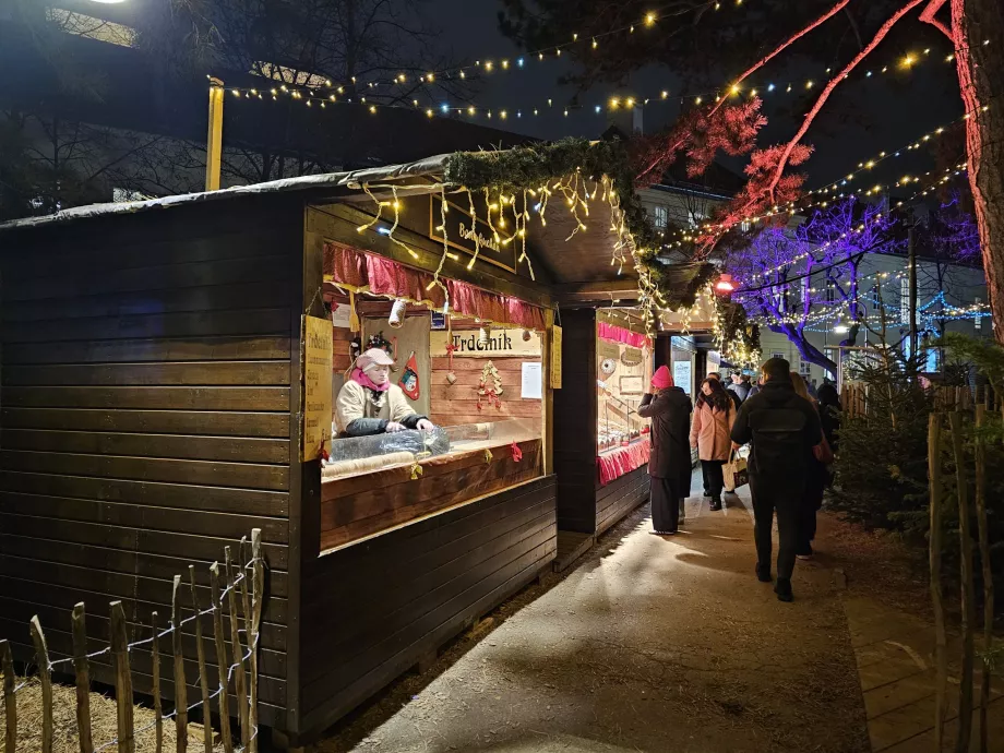 Christmas market on the university campus