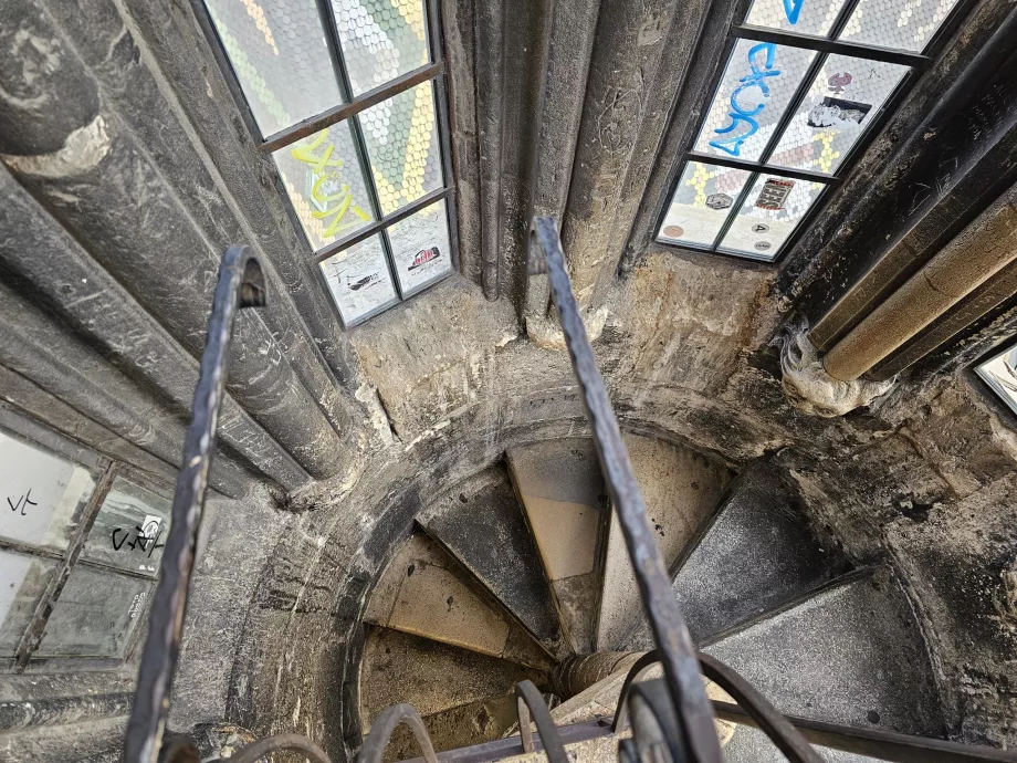 Staircase to the south tower