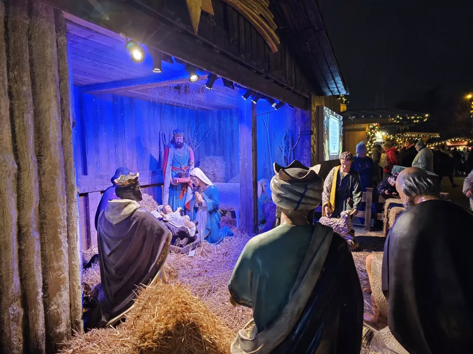 Christmas market in front of the town hall