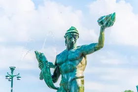 Poseidon statue in Gothenburg