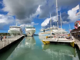 Cruise ships in the harbour