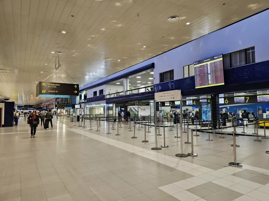 Public area of Ponta Delgada Airport