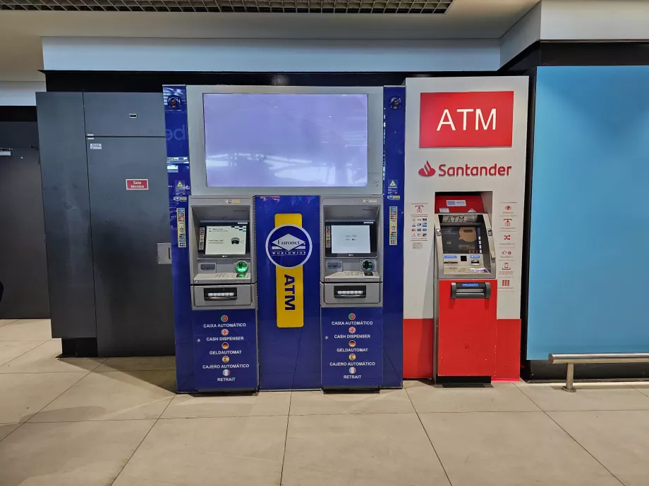 ATMs in the arrivals hall of Terminal 1