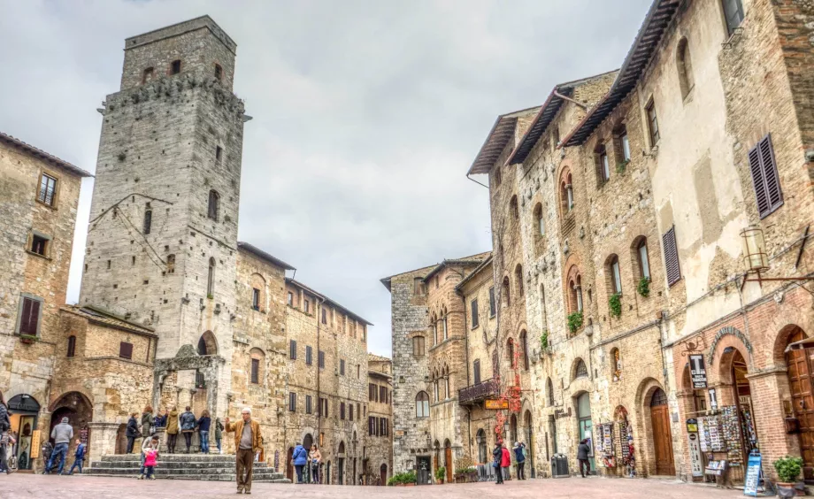 The centre of San Gimignano