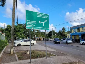 Traffic signs on Antigua