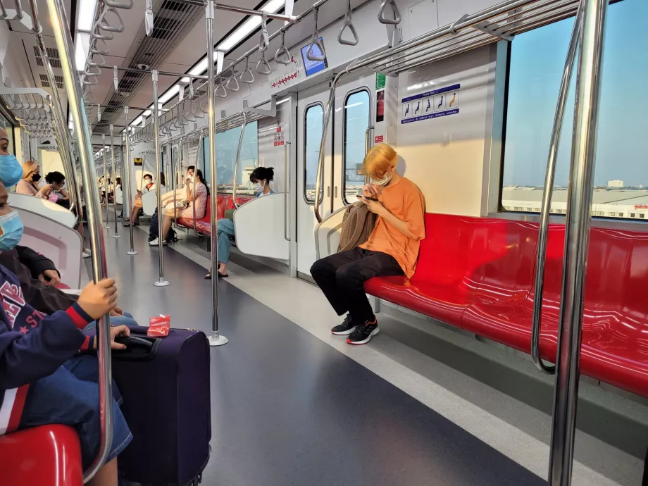 Interior of the train