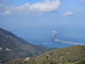 View of the HZM bridge