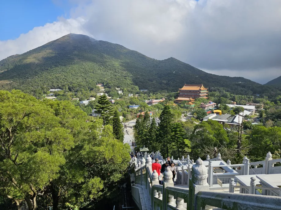 View of Po Lin Monastery