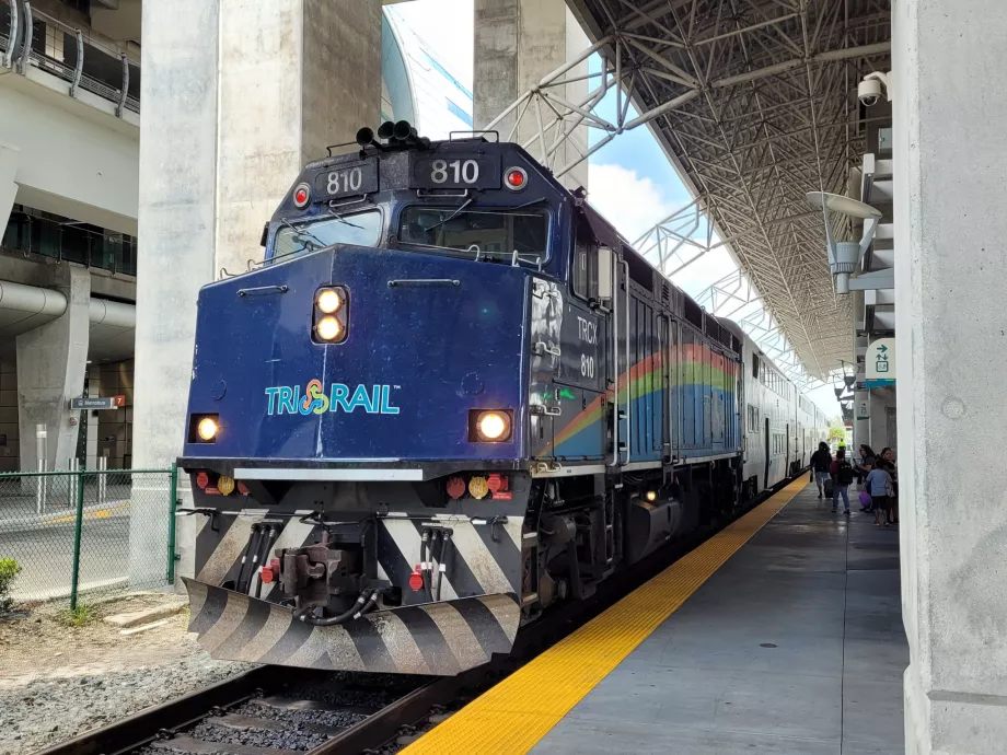 TriRail train at MIA