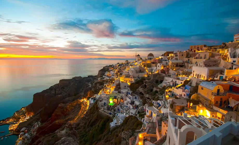 Sunset in Santorini