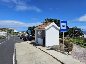 Bus stop on the island of Flores