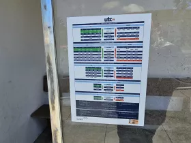 Timetables at stops