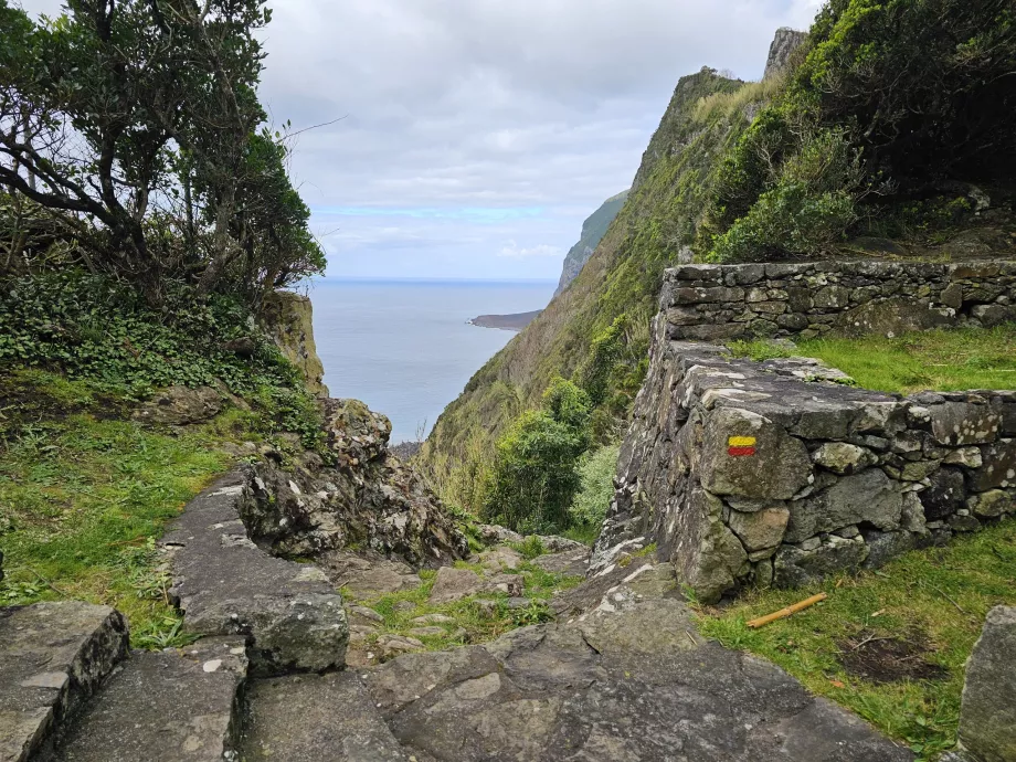 Start of the trail to Faja do Lopo Vaz