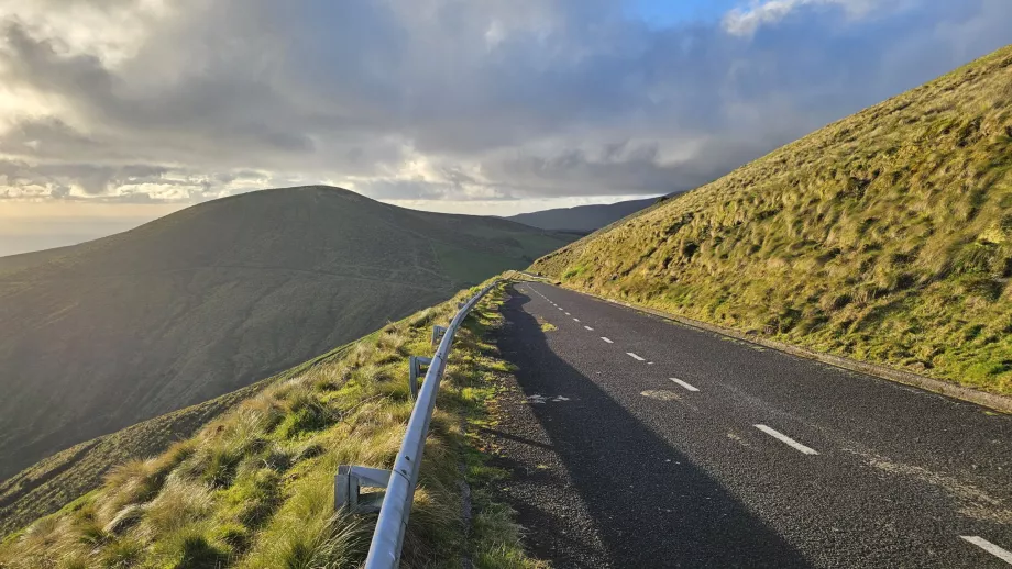 The road where you park at the viewpoint