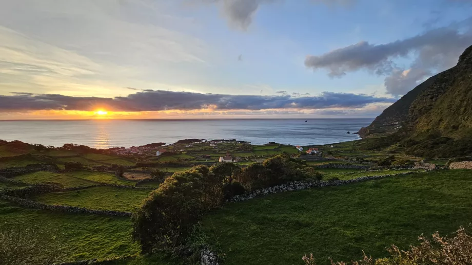 Sunset over Faja Grande