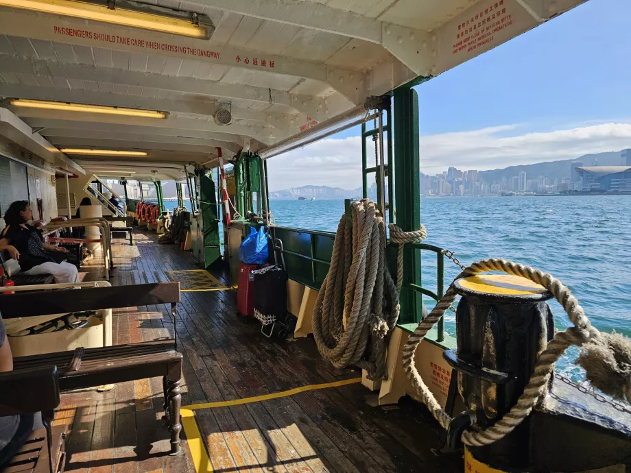 Lower deck on Star Ferry