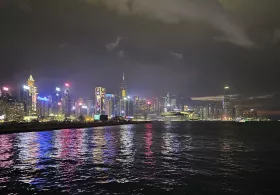 Night view from East Coast Park