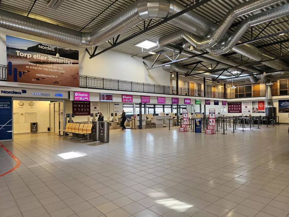 Torp Airport check-in hall