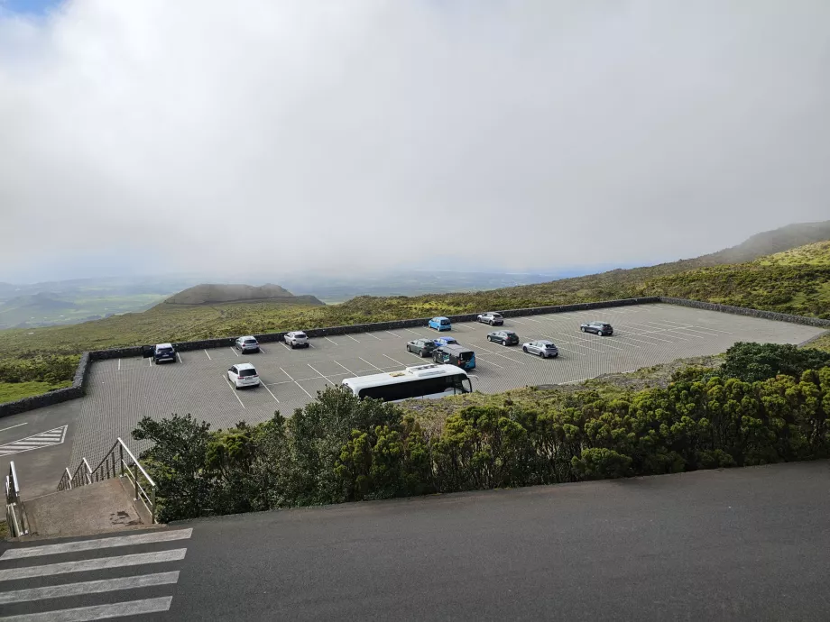 Parking under the mountain hut