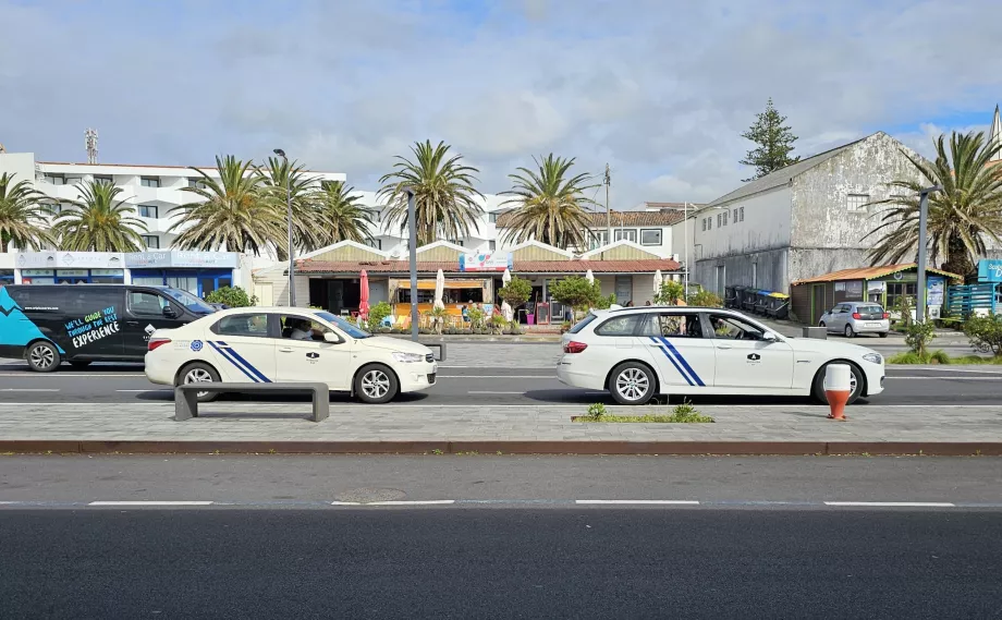 Taxi stand at the port of Madalena