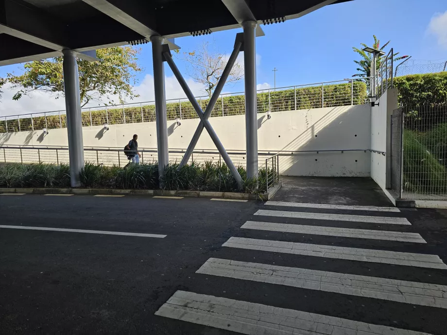 The way to the bus stop