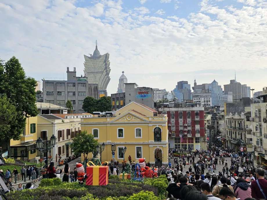 View from the ruins of St. Paul's Church