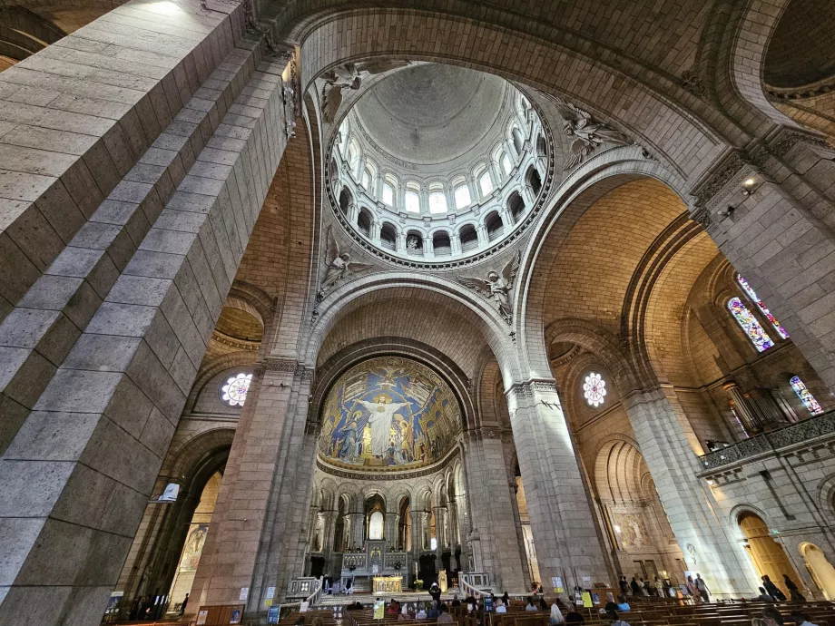 Interior of the Sacre Coeur Basilica