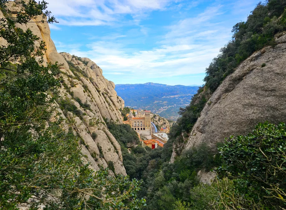 View of Montserrat Monastery