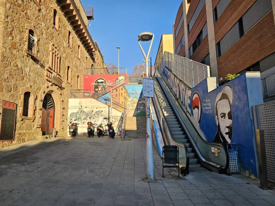 Escalators to Park Güell