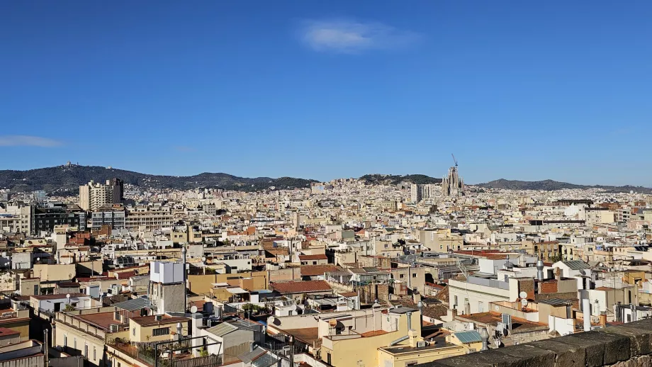 View from the roof of Santa Maria del Mar Church