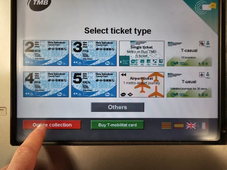 Ticket selection when buying online