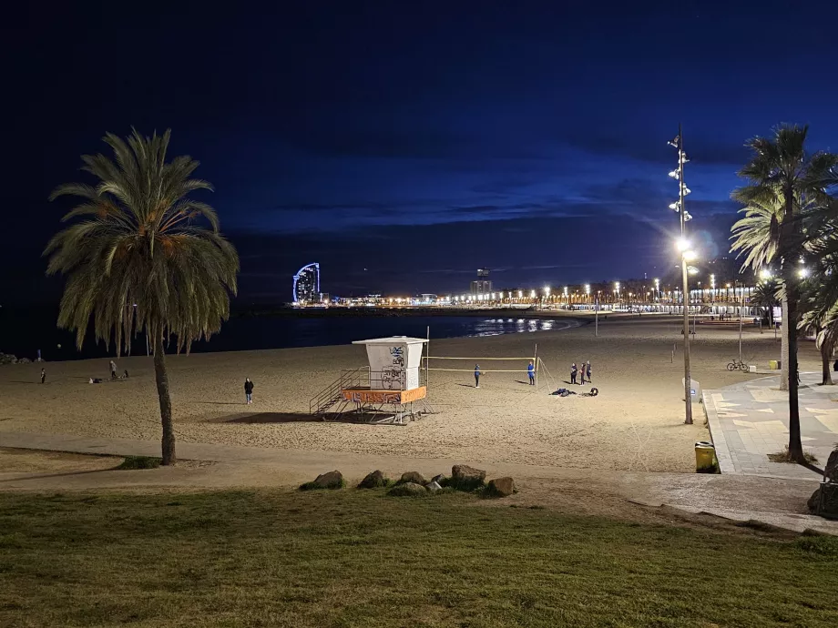 Barceloneta Night Beach