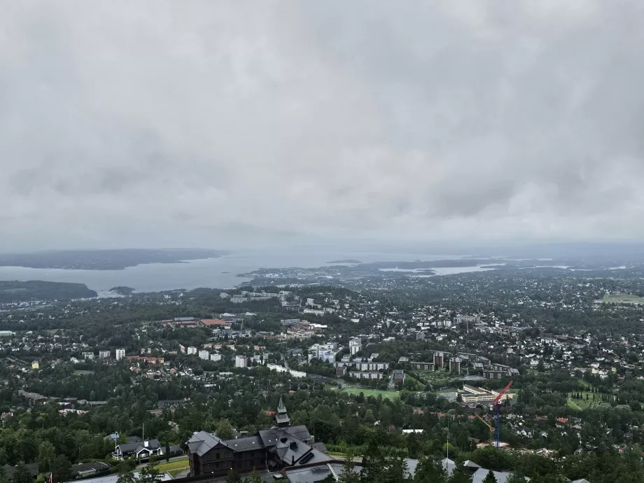 View from the Holemnollen ski jump