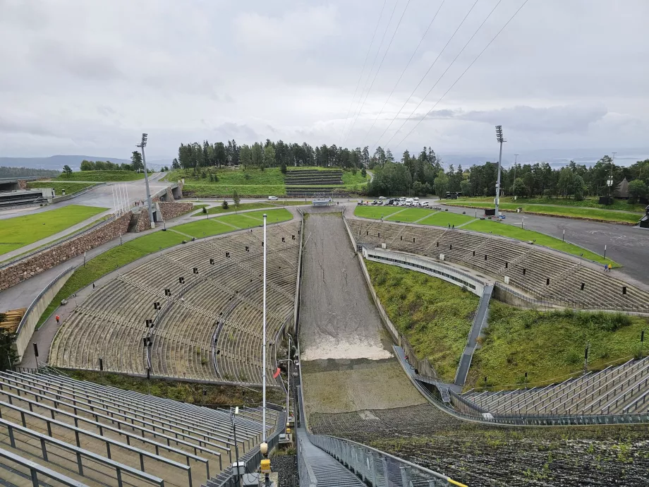 View from the half height of the ski jump