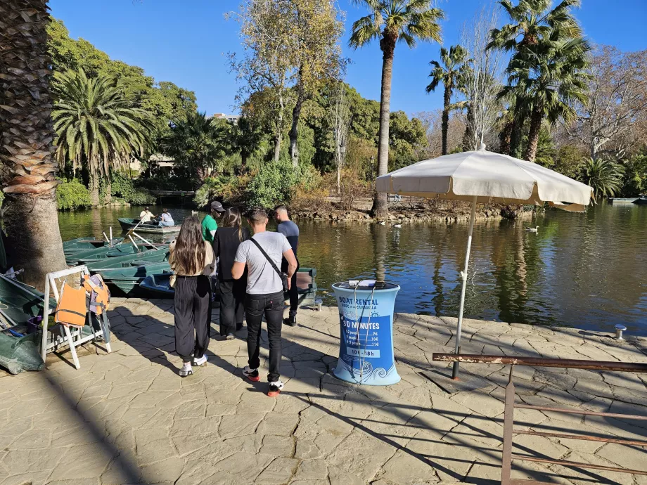 Boat rental, Parc de la Ciutadella