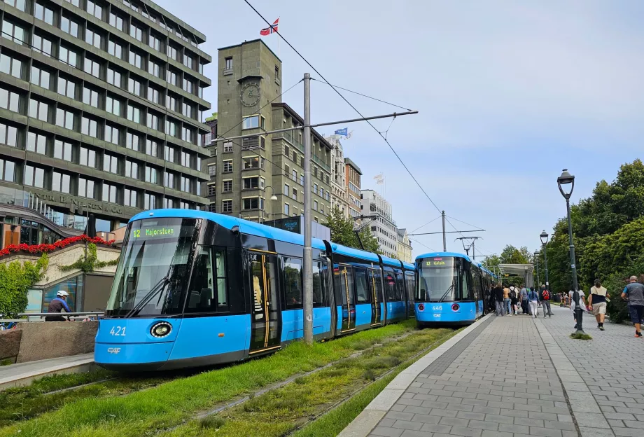 Modern trams in Oslo