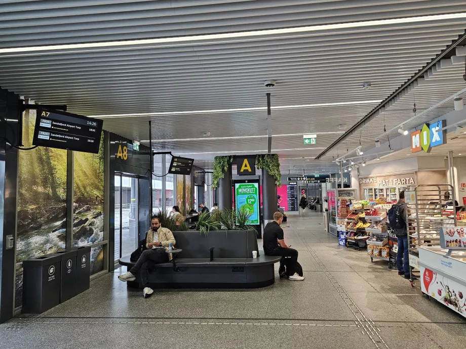 Waiting room at Oslo bus station