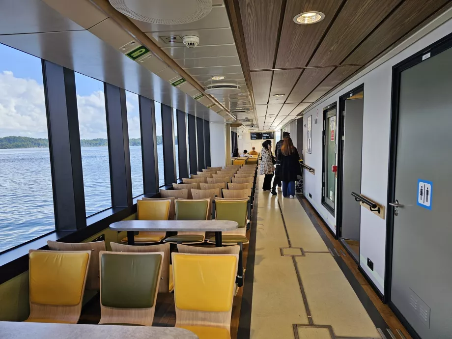 Interior of ferries