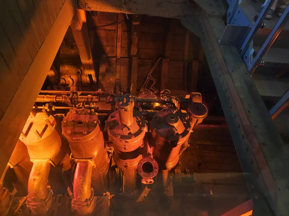 Engine room of the ship