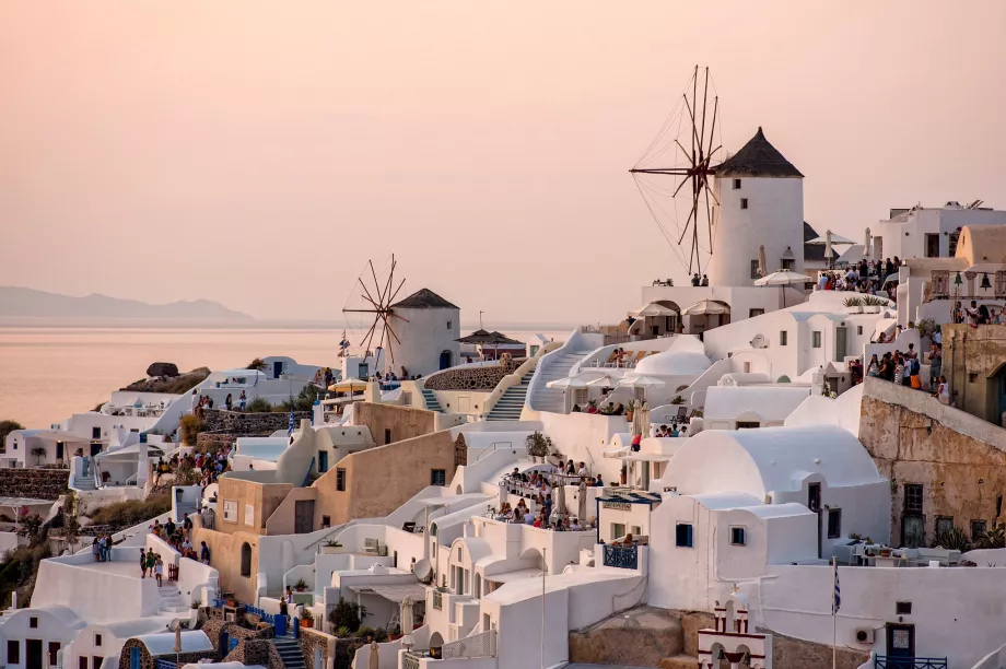 Oia windmills