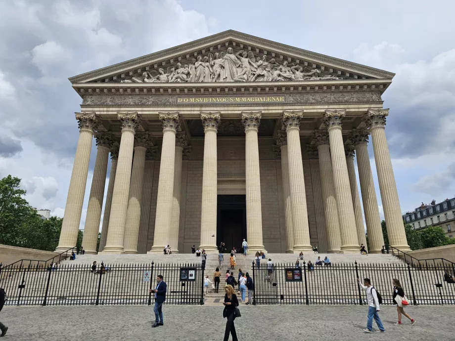 The facade of the Madeleine Church