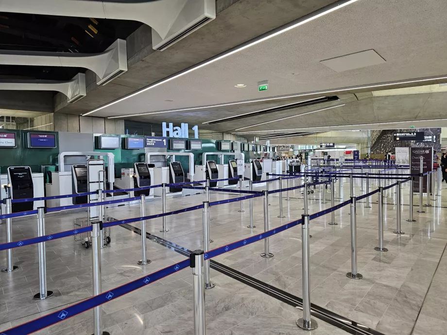 Main check-in floor, Terminal 1