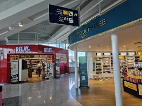 Shops at the departure gates
