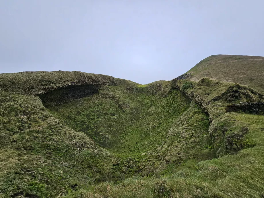 One of the many volcanic craters in Zona Central