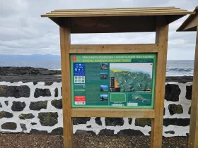 Information boards at important points on hiking trails