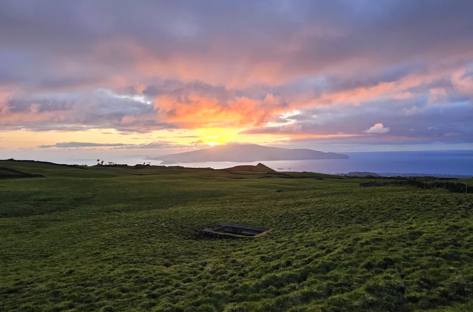 Sunset over Faial Island