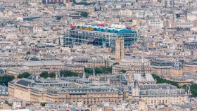 Centre Pompidou from the Eiffel Tower