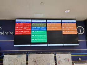 Information about bus departures