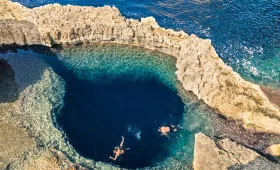 Blue Hole for calm sea