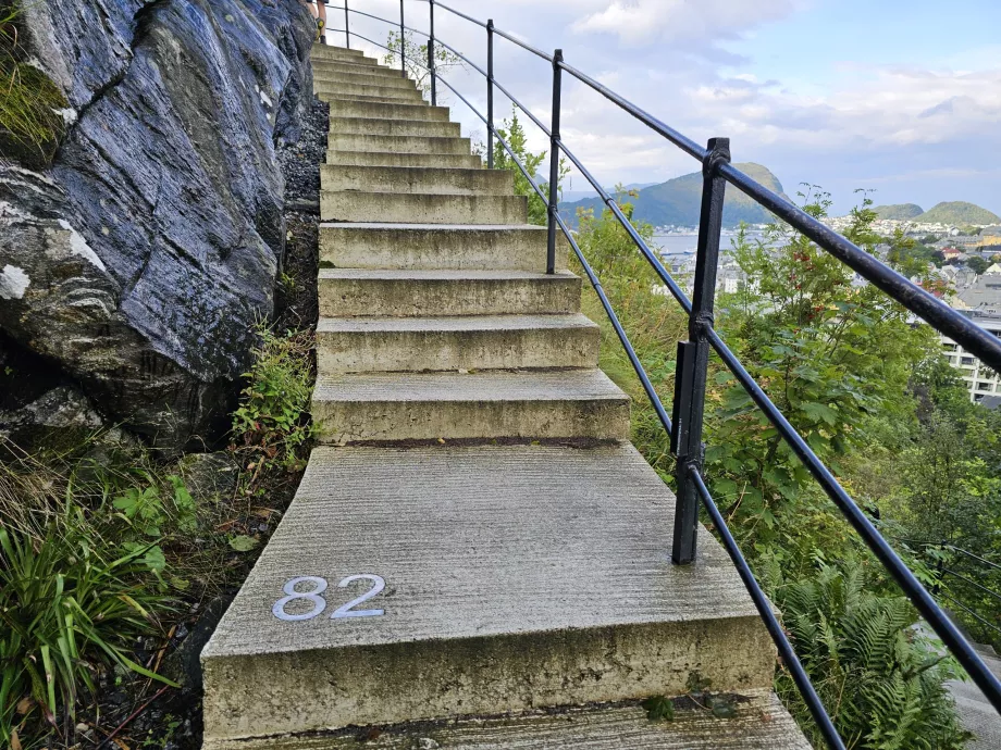 Stairs to Askla Hill